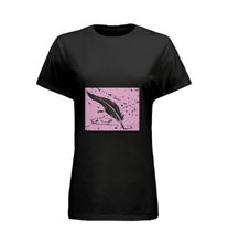 Load image into Gallery viewer, Distressed Black Quill Pen Printed T-Shirt
