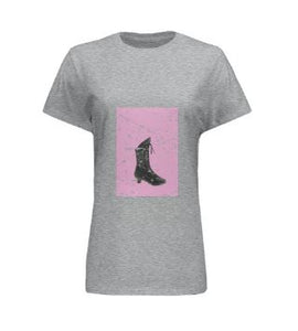 Distressed Regency Boot Printed T-Shirt