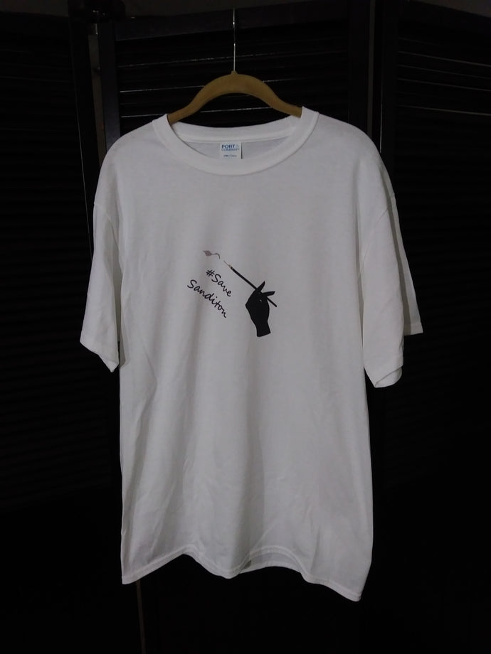 Cigarette Holder Printed T-Shirt with Hashtag