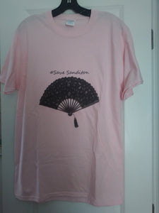 Pink Fancy a Fan Printed T-Shirt with Hashtag